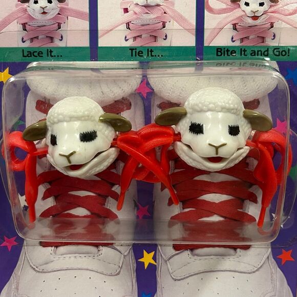 Vintage Lamb Chop and Friends Lamb Chop Bow Biters NOS - Picture 2 of 7